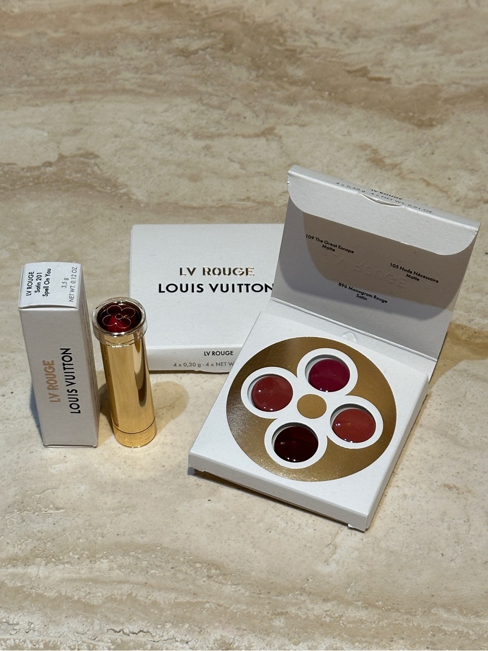 Louis Vuitton LV Rouge Satin Lipstick Refill - 201 Spell On You (Full Size)